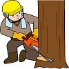 チェーンソーのイラスト