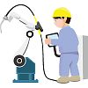 溶接ロボットのイラスト