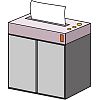 シュレッダーのイラスト