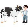 乳牛のイラスト