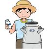 牛乳缶のイラスト