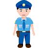 警官のイラスト