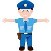 警官のイラスト