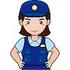 女性警官のイラスト