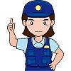 女性警官のイラスト