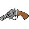 拳銃のイラスト