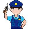 拳銃のイラスト