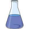 三角フラスコのイラスト