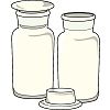 ガラス瓶のイラスト
