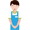 コンビニ店員のイラスト