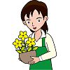 花屋のイラスト