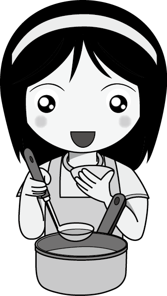 料理09-味見 イラスト