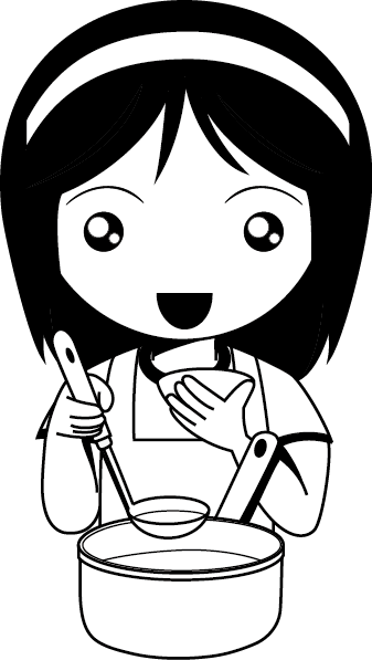 料理09-味見 イラスト