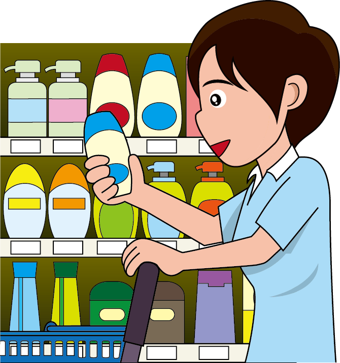 買い物18-日用品 イラスト
