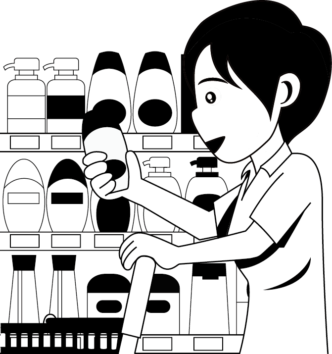買い物18-日用品 イラスト