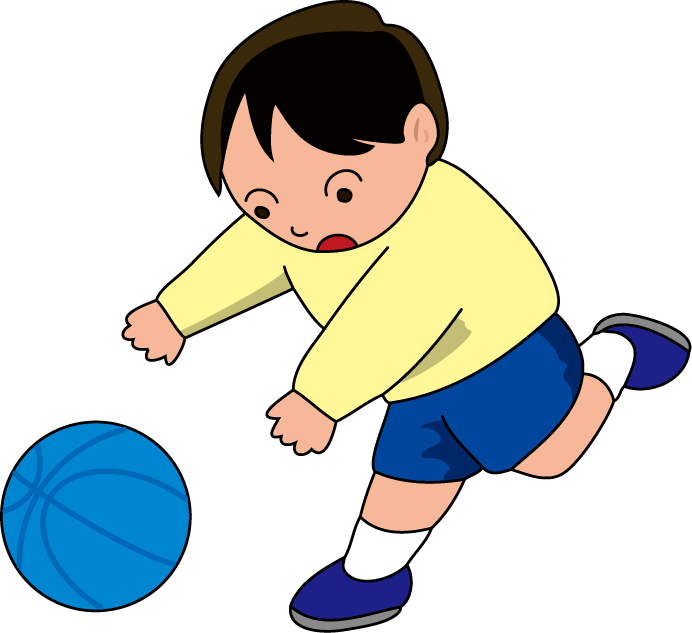 登下校・休憩時間No12ボールイラスト