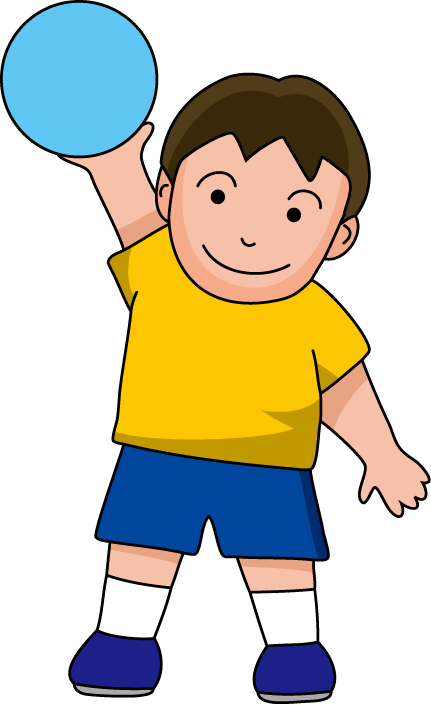 登下校・休憩時間No13ボールイラスト