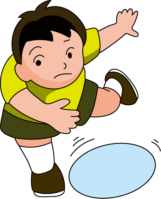 登下校・休憩時間No14ドッジボールイラスト