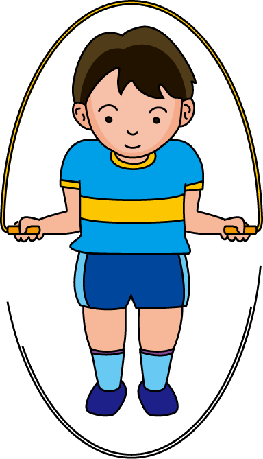 登下校・休憩時間No22縄跳びイラスト