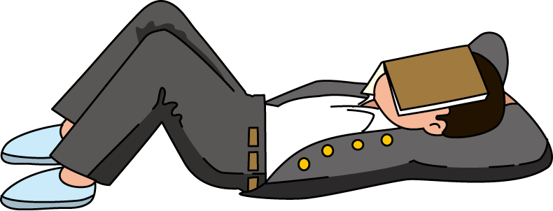 登下校・休憩時間No23昼寝イラスト