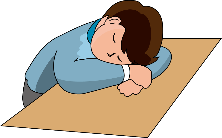 登下校・休憩時間No24昼寝イラスト