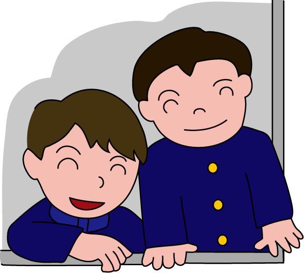 登下校・休憩時間No27相談イラスト