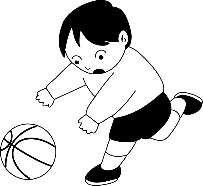 登下校・休憩時間No12ボールイラスト