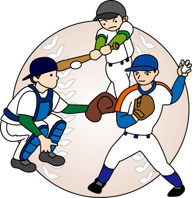 クラブ1　No06野球部イラスト