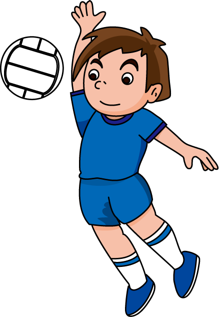 クラブ1　No09バレーボールイラスト