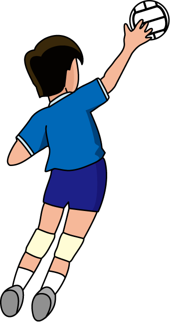 クラブ1　No10バレーボールイラスト