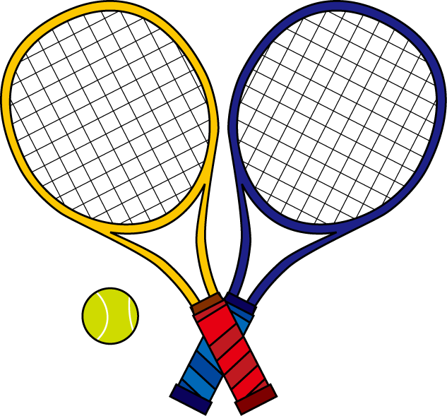 クラブ1　No15ラケットイラスト
