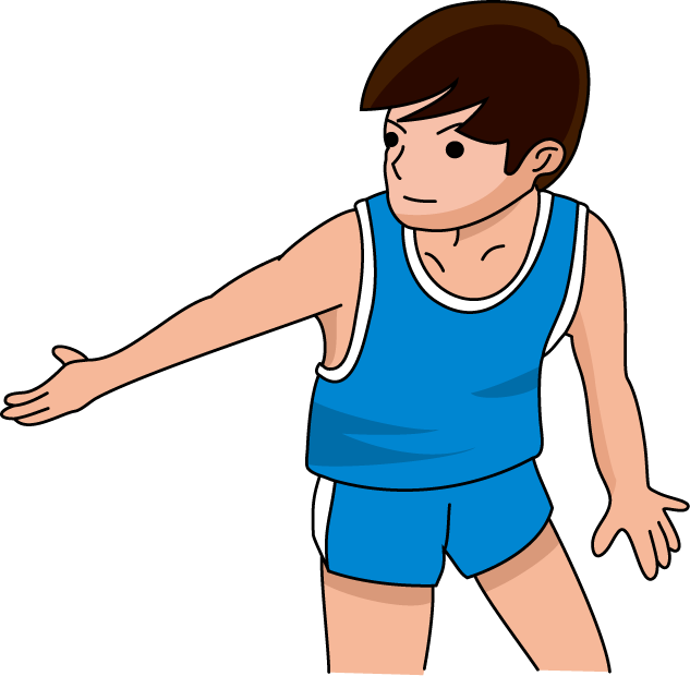 クラブ1　No22バトンタッチイラスト