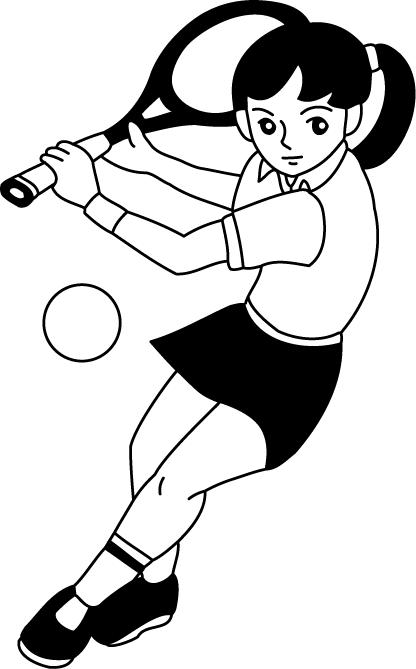 クラブ1　No13テニスイラスト