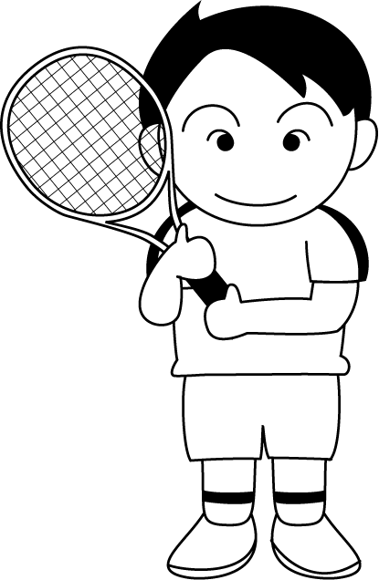 クラブ1　No14テニスイラスト