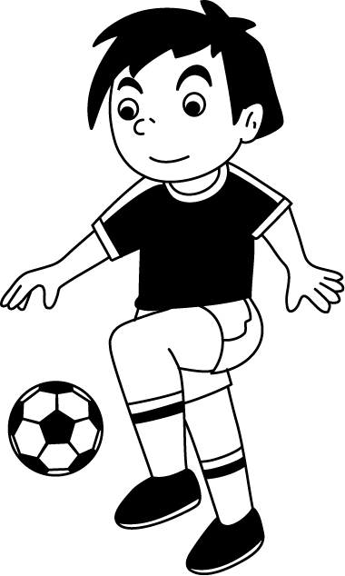 クラブ1　No17ドリブルイラスト