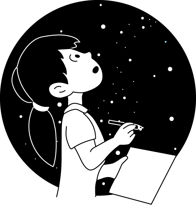 クラブ2　No19星空イラスト