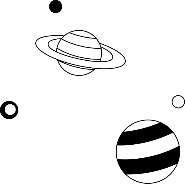 クラブ2　No21天体イラスト