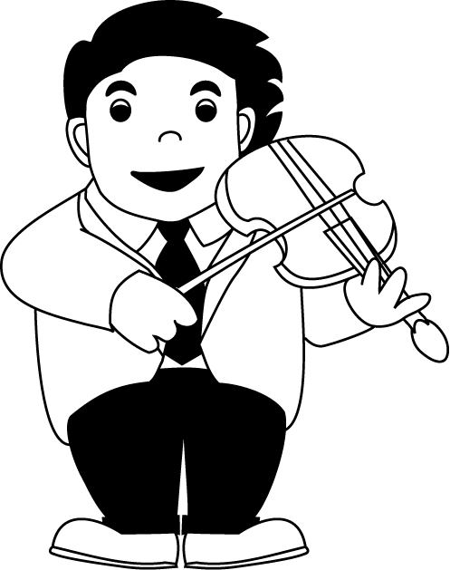 クラブ2　No24バイオリンイラスト