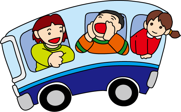 遠足No02バスイラスト