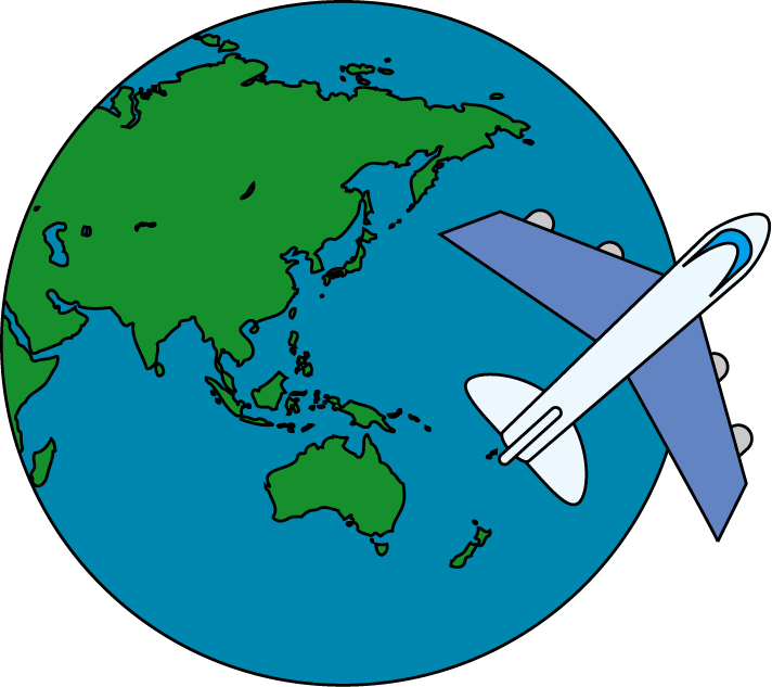 遠足No04飛行機イラスト