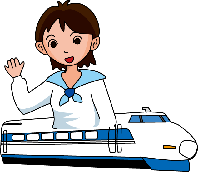 遠足No07新幹線イラスト