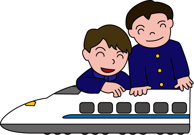 遠足No08新幹線イラスト