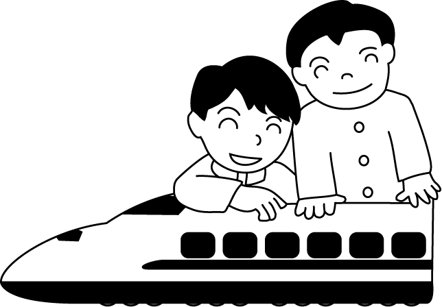 遠足No08新幹線イラスト