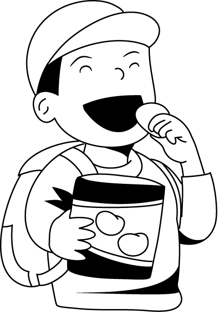 遠足No25おやつイラスト