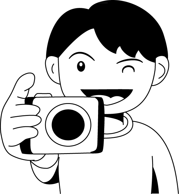 遠足No26カメライラスト