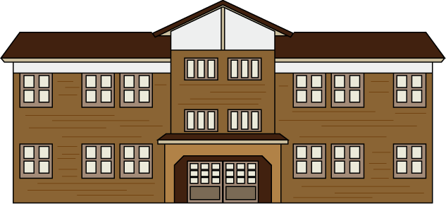 施設No09木造校舎イラスト