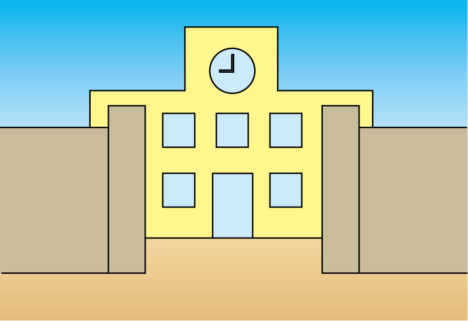 施設No16校門イラスト