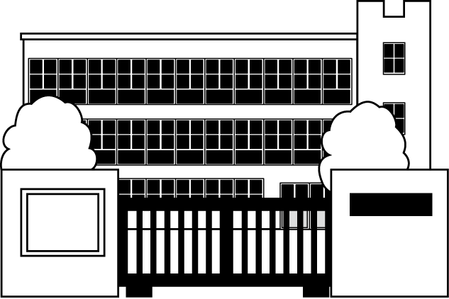 施設No13校門イラスト