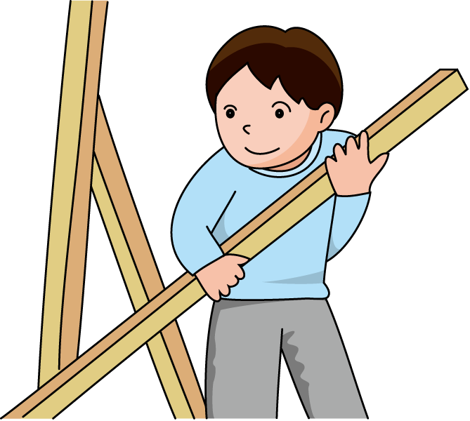 文化祭No04木材イラスト