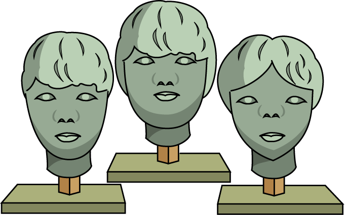 文化祭No17彫塑作品イラスト